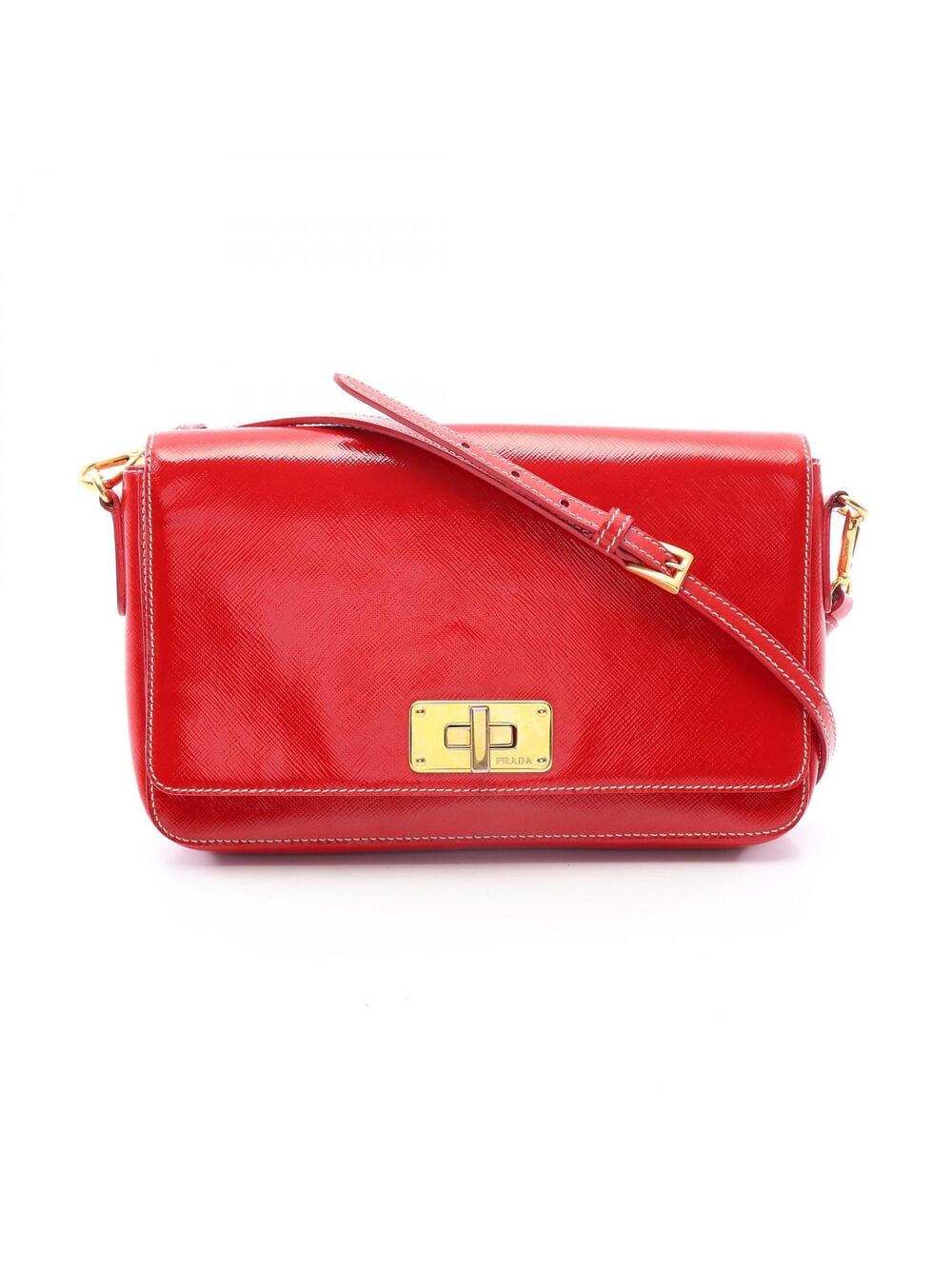 Prada Saffiano Vernic Shoulder #372874P73B